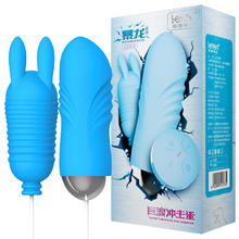 <strong>ไข่สั่นสองหัวหูกระต่าย Surge Thrusting EGG Vibrator</strong> <br><font color=#FF0000>รหัสสินค้า: A45</font><br>